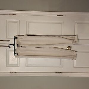 Express Woman's dressy joggers Ivory with silver side stripe, Medium NWT